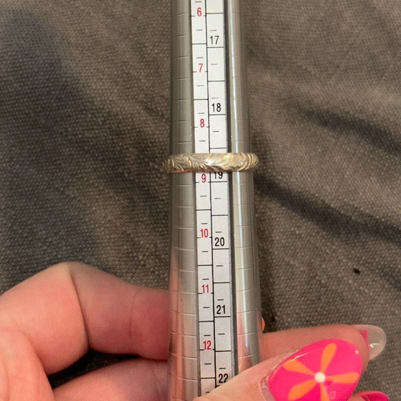 Sterling Silver Pink Agate Ring - Picture 5 of 6